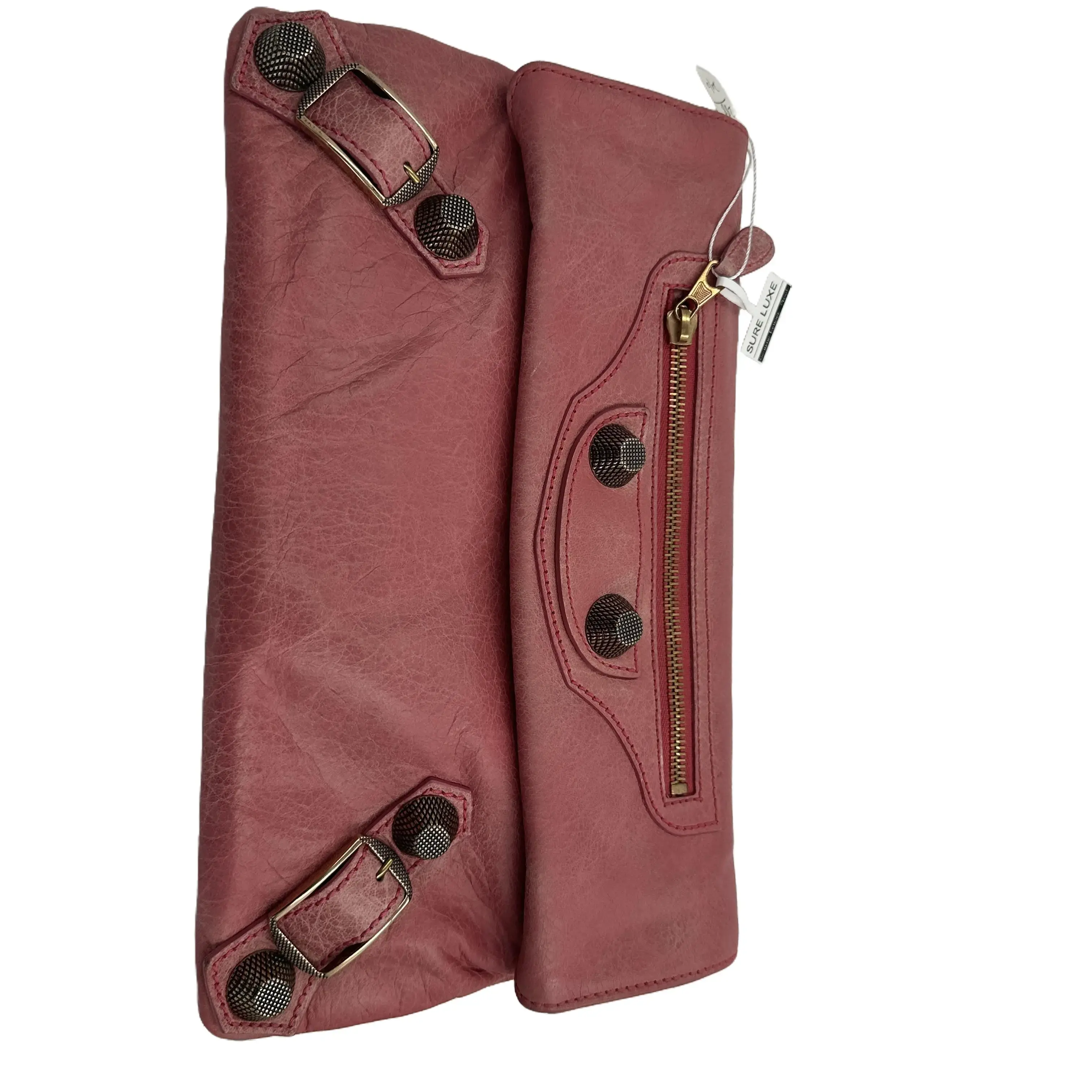 Pre-owned Balenciaga Motocross Envelope Clutch A101636