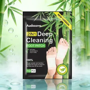 2IN1 Deep Cleaning Foot Patches Relieve Stress Improve Sleep Detoxify Natural Ingredients Health Care Solutions 10 PCS
