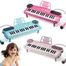 Kids' 37-Key Electronic Musical Piano Keyboard Toy (A39) with Microphone, Score Stand, Interactive Sounds, Early Educational Tool for Children Development, Cool Gifts for Kids Ages 3-4, 3-6 Years (1st Birthday, Christmas)