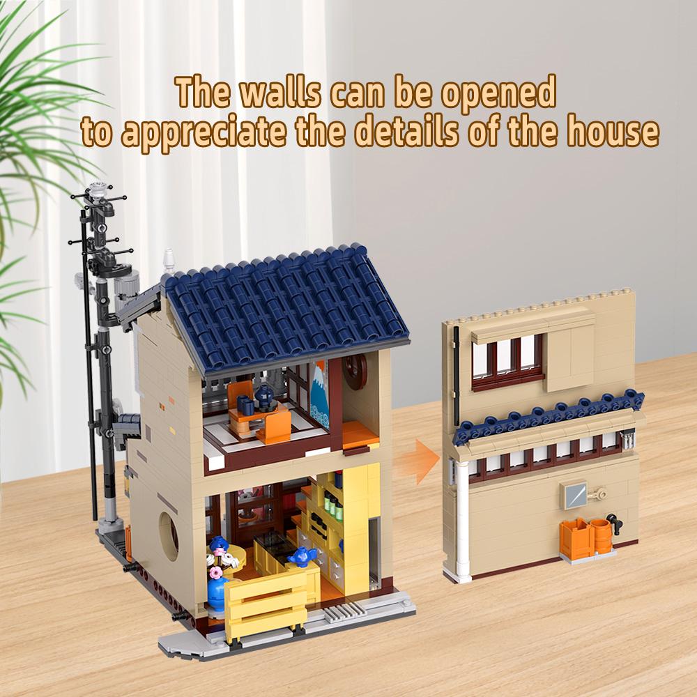 1219 Mini Block - Japanese Teahouse Building Blocks with Lights