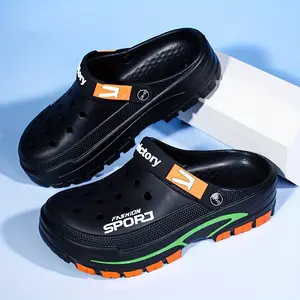 2026 Summer New Men'S Casual Breathable Beach Shoes, Durable And Lightweight Trendy Shoes for Indoor & Outdoor Wear Thick Bottom Slippers Waterproof Slippers