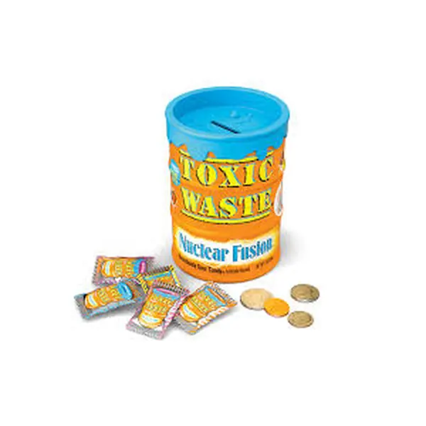 Toxic Waste Nuclear Fusion Bank Sour Candy Stickers 3oz 12 ct