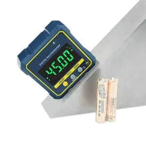 Digital Angle Gauge Magnetic Protractor Inclinometer Level Finder Cube Box With Base And Backlight