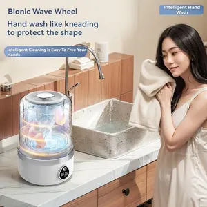 The mini multi-purpose laundry cup is small and convenient, can wash underwear and socks, care for health, portable rechargeable mini underwear washing machine