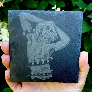 “Beetlejuice” Slate Coaster