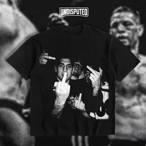 UNDISPUTED Nate Diaz Brothers Signature Heavy Cotton T-shirt MMA Shirt Fan Apparel UFC Tee DTG Printed
