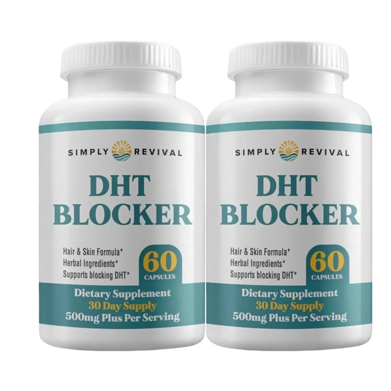 2-Pack Simply Revival DHT Blocker - Promote Healthy Hair Growth - 120 Capsules 2-Pack Simply Revival DHT Blocker - Promote Healthy Hair Growth - 120 Capsules