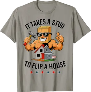 It Takes A Stud To Flip A House Flipping An Investor Flipper T-Shirt - Viqarfaroo Shop 96B0FFB1YXQ3