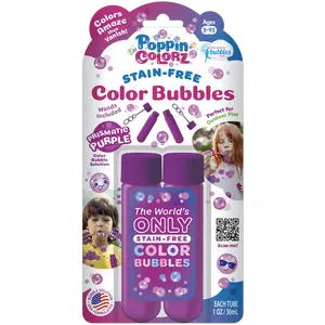 PoppinColorz™ 2-Pack Prismatic Purple Color Bubble Tubes