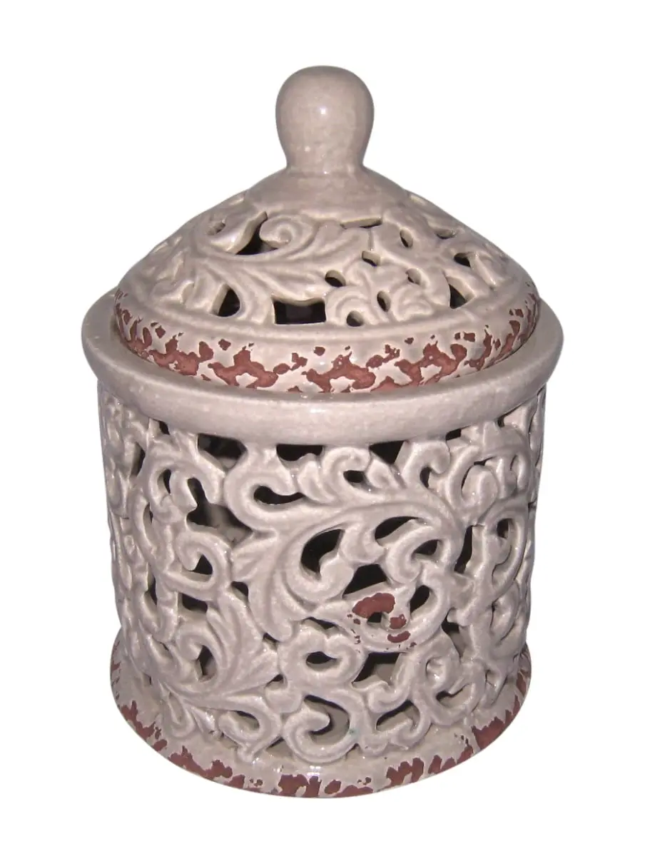 Jeco HD-HADJ065L Classic Jar, Ivory - Large