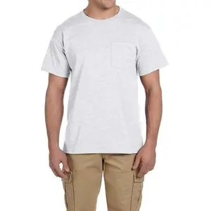 Jerzees 29P Men’s DRI-POWER ACTIVE Pocket T-Shirt – Moisture-Wicking Cotton Blend Tee with Chest Pocket, Casual Streetwear Crewneck Shirt Breathable Fabric Menswear Soft