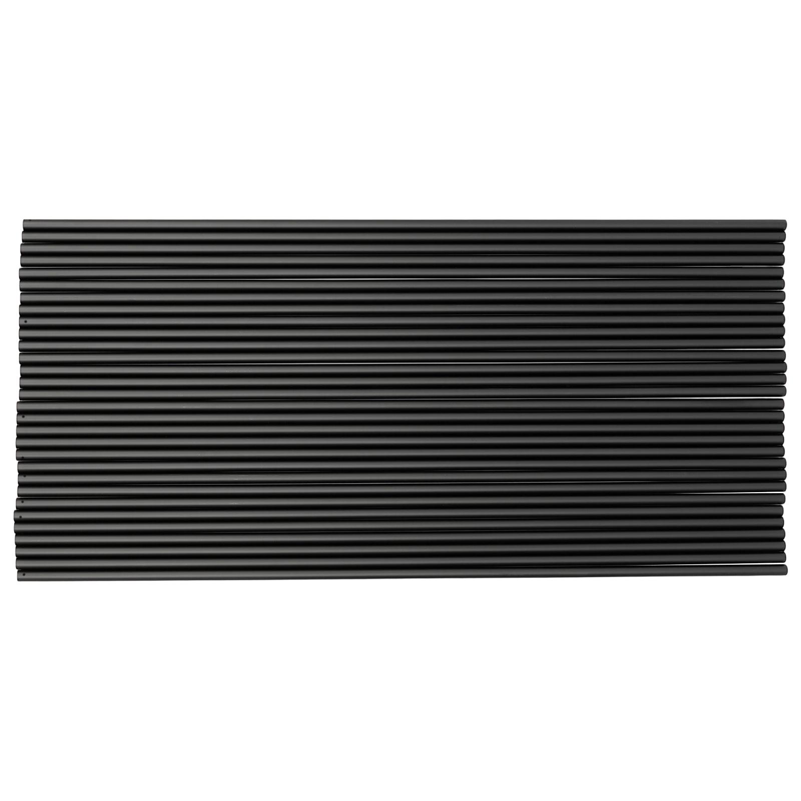 30-Piece 44-Inch Black Iron Staircase Balusters, High-Temperature Baking Paint Cuttable Railing Spindles for Wood/Composite/Aluminum Railings, for Stairs Balcony Deck Home Hotel