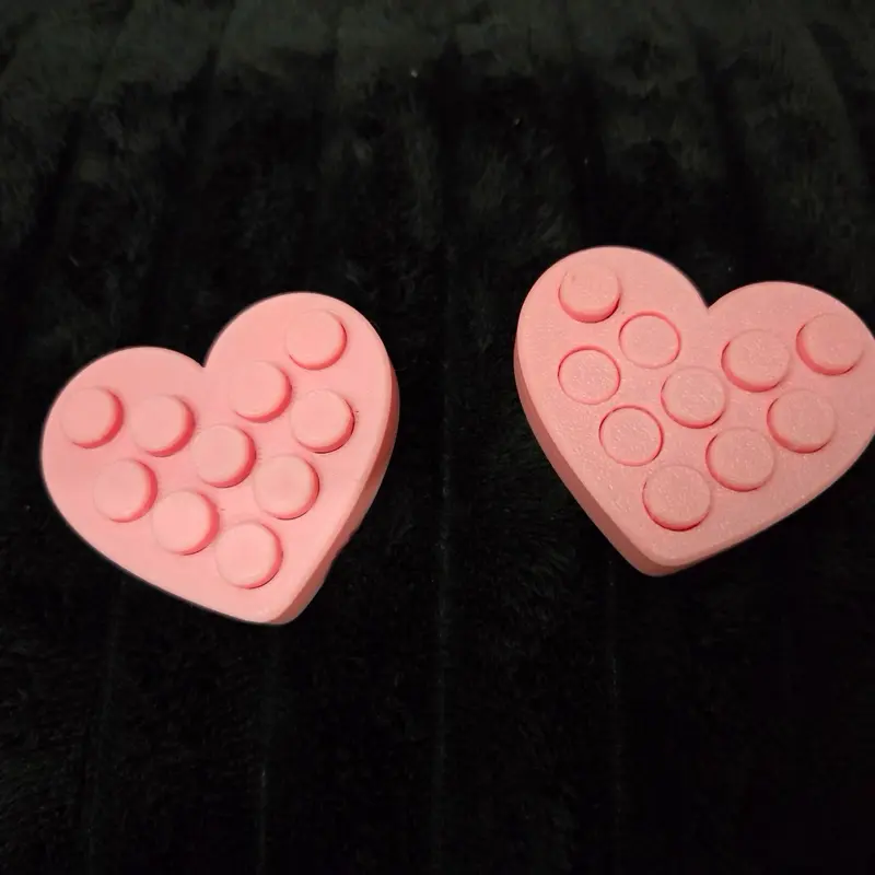 Pop It Heart Fidget Toy, Silicone Sensory Stress Relief Toy for Kids
