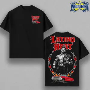 Eddie Guerrero Latino Heat Vintage T-Shirt – Lowrider Flame WWE Retro Wrestling Tee Unisex
