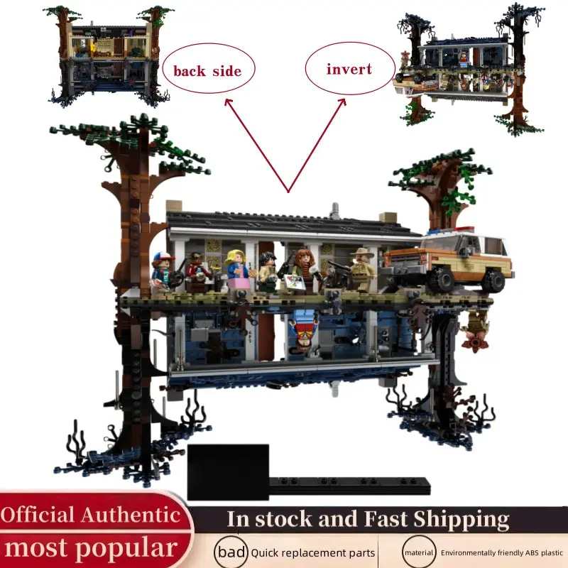 2026 New Movie Original Edition 2499PCS Monster Story Inverted World Villain World Model Kit, compatible with 75810 11538 J168 25010 77266 Children's DIY Steam Toys STEAM Educational Toys Birthday Christmas Gifts