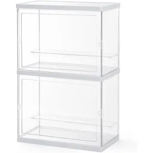 Acrylic Display Case Dustproof Transparent Assemble Storage Showcase Collection Acrylic Cube for Toy Dolls Souvenirs Models