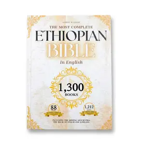 THE COMPLETE ETHIOPIAN BIBLE in English, 643-Pages Hardcover Deluxe Collector's Edition, 88 Original Printed Scriptures, Including Book of Enoch, Jubilees & Sibylline Oracles. Comprehensive 1,212 Books Archive