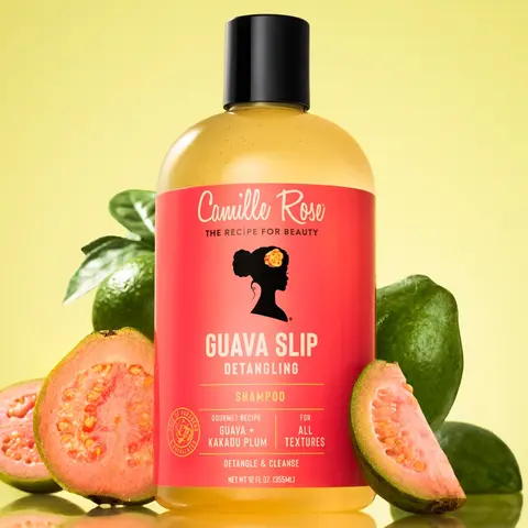 Camille Rose Guava Slip Shampoo, 12 oz, High-Slip Detangling, Gently Cleanses & Removes Buildup