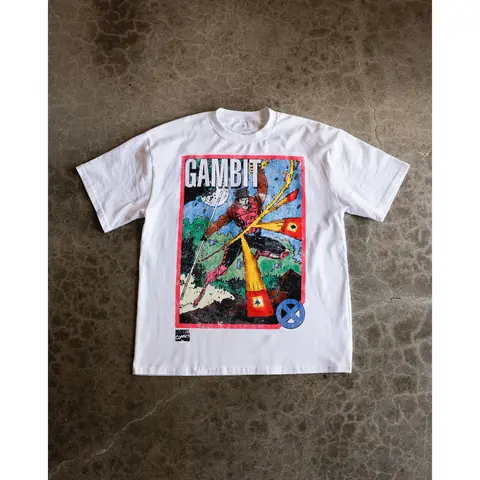 73Studio Marvel X-Men Gambit Vintage T-Shirt White
