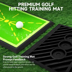 Golf Training Mat for Swing Detection - Portable Impact Practice Pad with Instant Path Feedback - Advanced Swing Tracer Turf for Indoor & Outdoor Use - Durable Golfing Accessories & Equipment Gifts for Men, Dad & Golfers