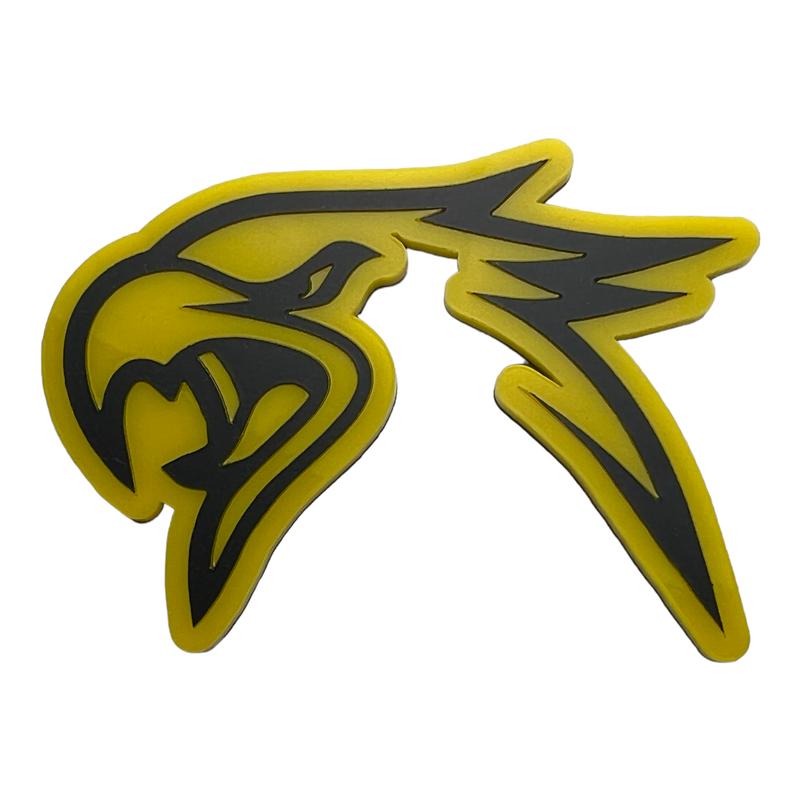 Factotum Motorsports HELLHAWK Emblem - Pair of 2 for Jeep Trackhawk Fenders and Grand Cherokee