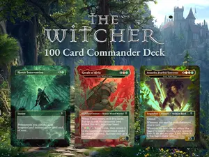 The Witcher Proxy Commander Deck | Geralt of Rivia | 100-Card MTG EDH Deck