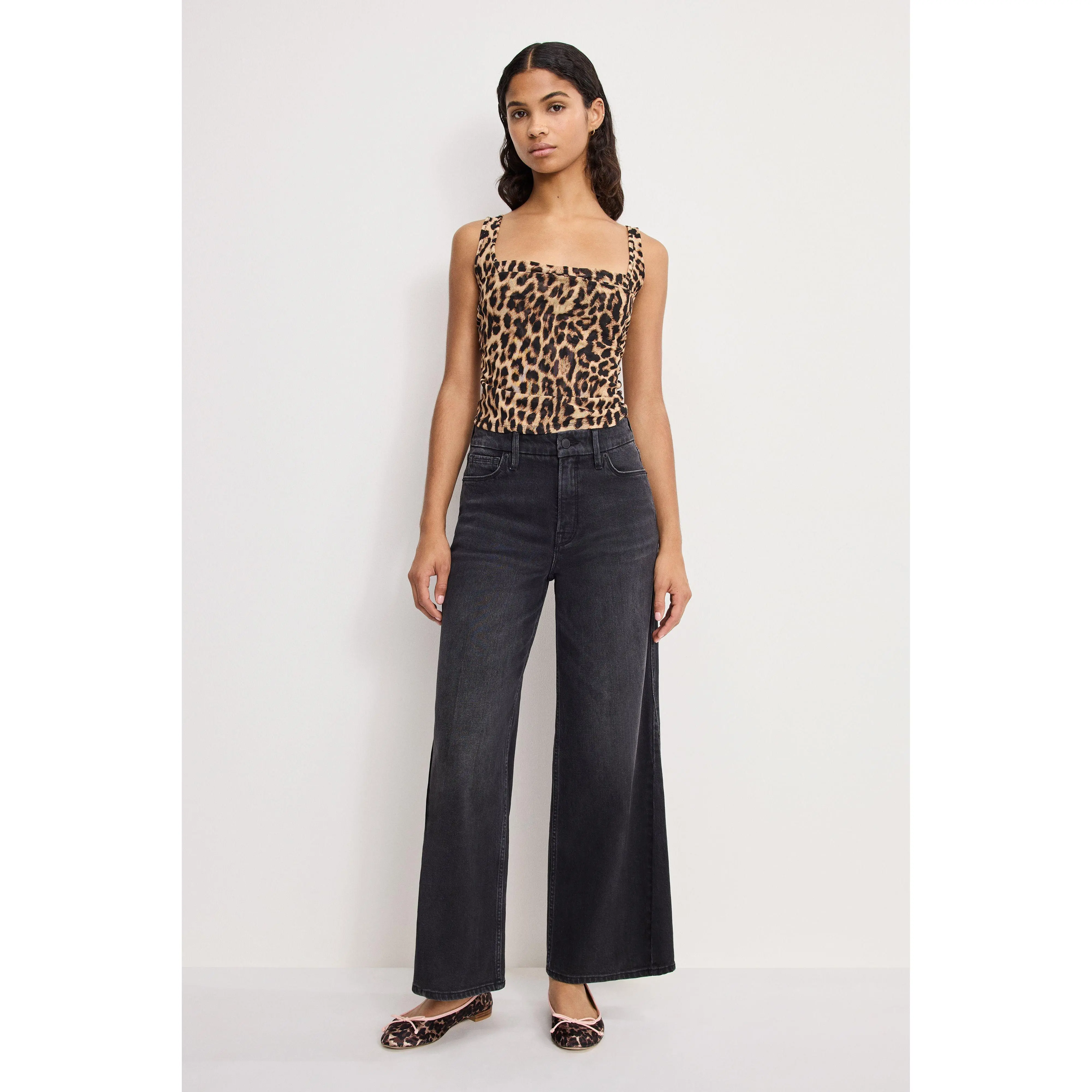 GOOD SKATE CROPPED WIDE JEANS | BLACK407 GOOD SKATE CROPPED WIDE JEANS | BLACK407