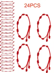 Unisex Retro Minimalist Handmade Bracelets, Stackable Bracelets, Adjustable Knot Design Drawstring Bracelets, Friendship Bracelets, Vintage All-match Trendy Jewelry As Gift