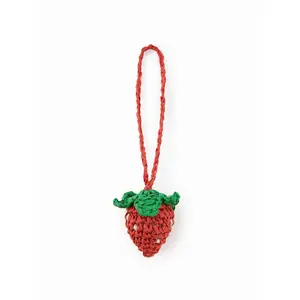 Cider STRAWBERRY KNITTED BAG CHARM