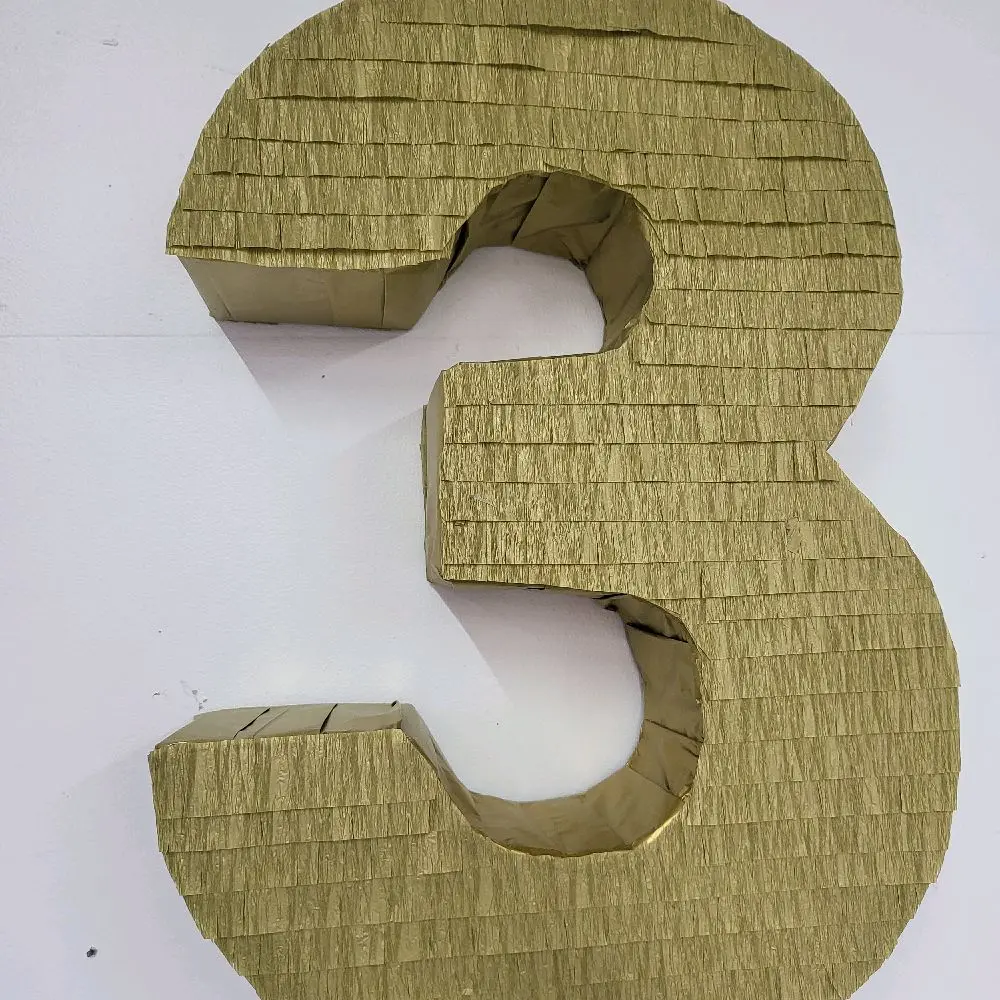 Number piñatas 22 inches tall