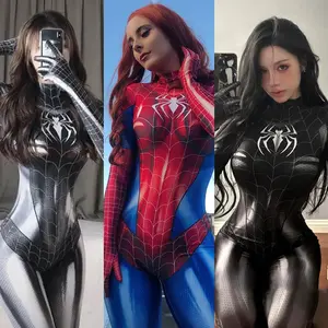 Sexy Black Cat Superhero Cosplay Costume For Spider Halloween Costume Christmas Tight 3d Printing Jumpuit Bodysuit Girls Womenswear AnimationABEasyKitchen Living6