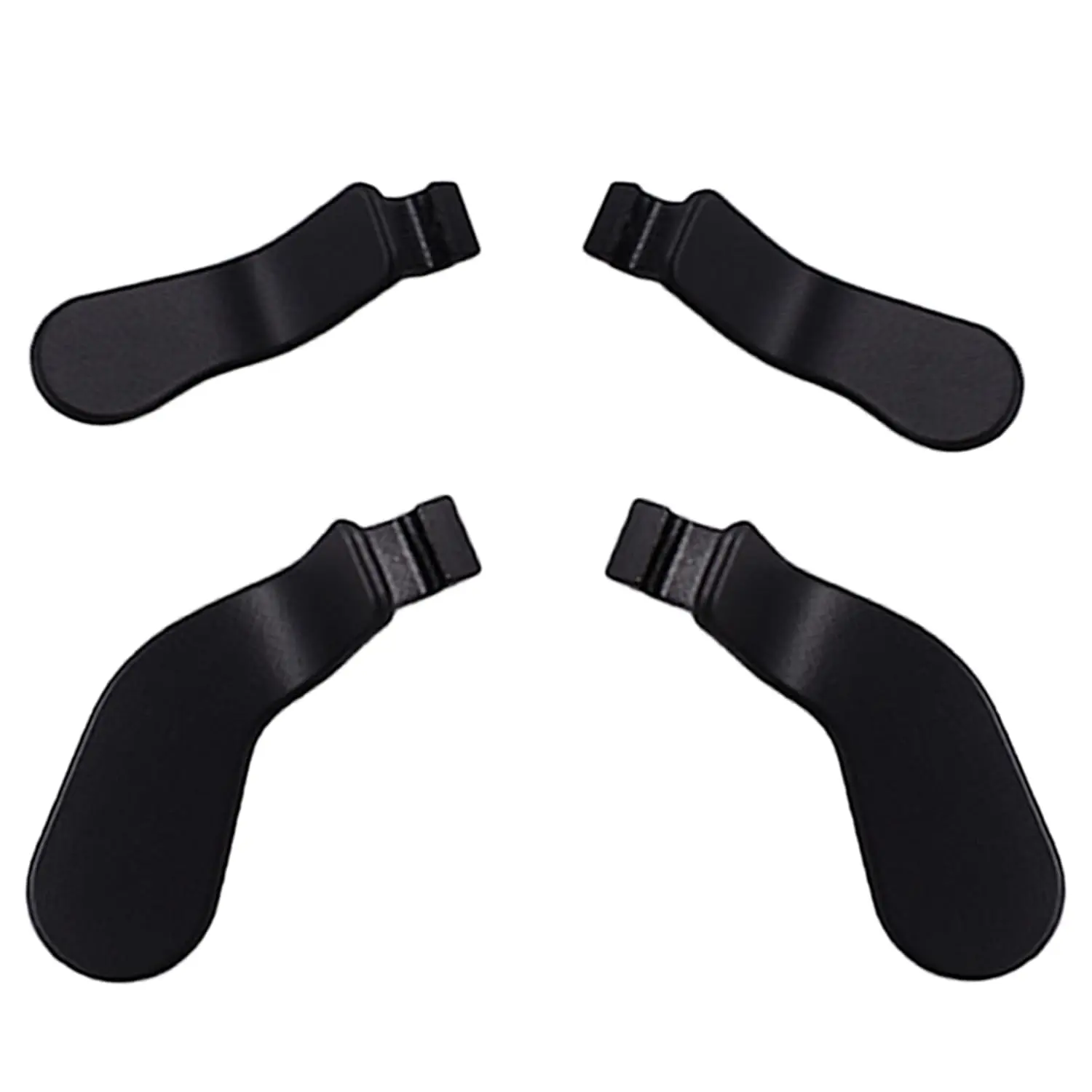 4 count Elite Controller Paddles for  Elite Controller Series 2,Elite Series 1,Elite 2 Core Controller,Stainless Steel Paddles Hair Trigger Locks Replacement Parts for  Elite One Controller(Black)