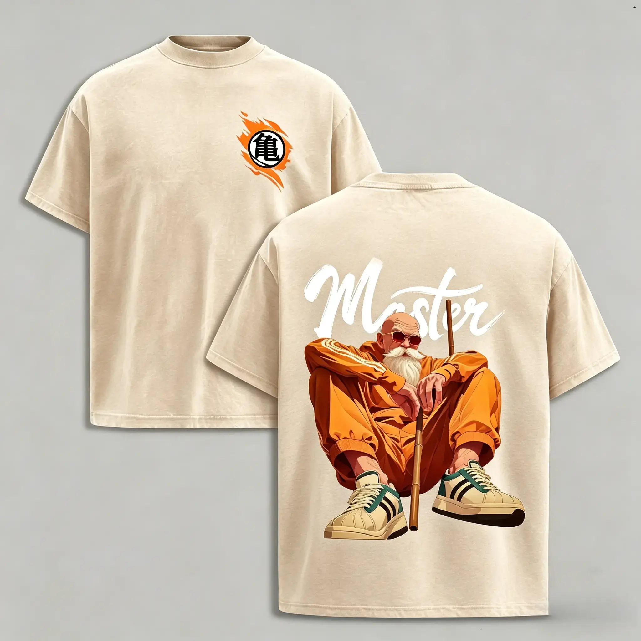 DBZ Master Roshi Unisex FallFreshness outfits men streetwear 80s 90s graphic tees cotton Anime funny 300g Hoodies men gifts