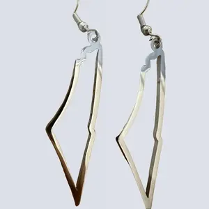 Palestine Map Earring - Stainless Steel - Fashion Accessory