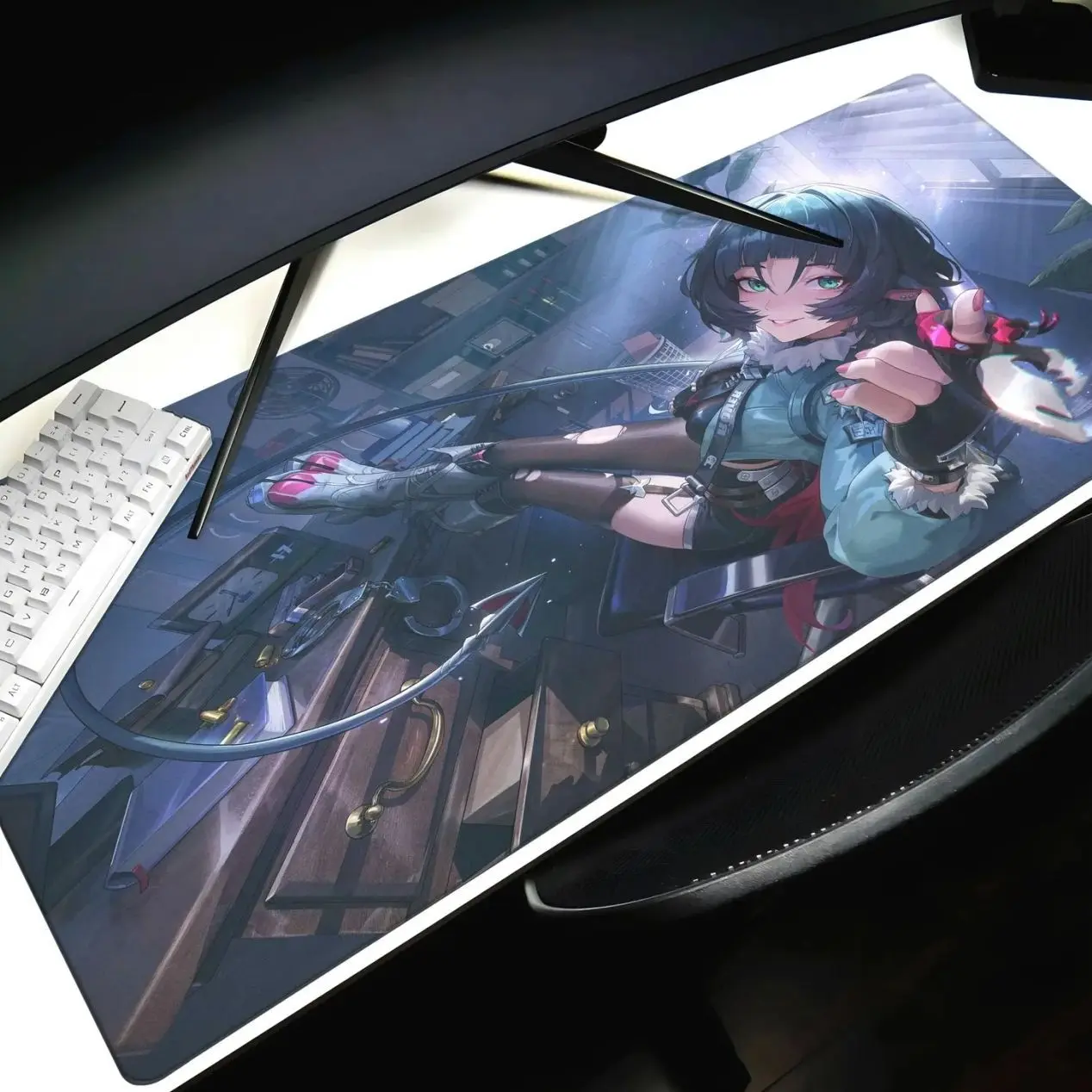 Jane Doe Desk Mat, Zenless Zone Zero Gaming Pad, Zenless Zero Keyboard Mat , Miyabi Playmat