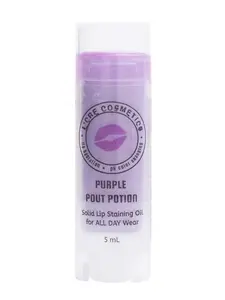 L'Cre Cosmetics Purple Pout Potion Solid Lip Staining Oil for All Day Wear 5 mL Color Changing Magic Lip Oil lip stick