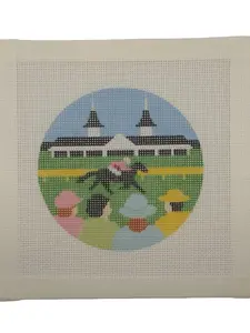 Derby Day Needlepoint Canvas