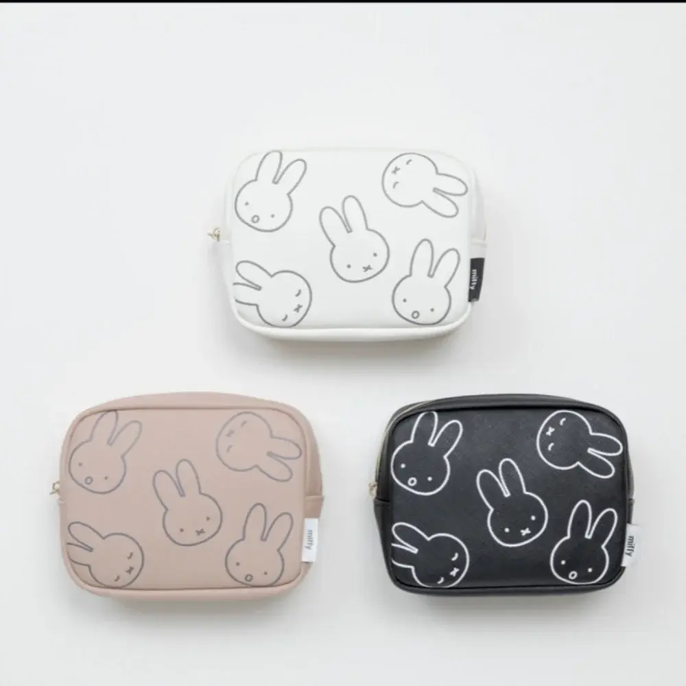 New Model Cute Miffy Cartoon Anime Daily Portable Go Out Multi-Functional Cosmetics Storage Bag Passport Card Holder Friend Gift