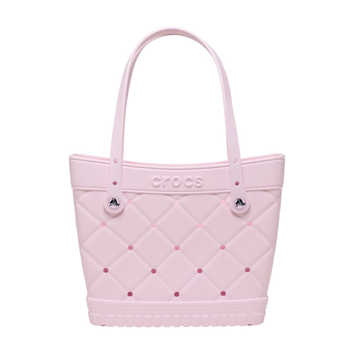 Crocs Classic Medium Quilted Tote Bag, Shoulder Bag, Beach Bag, Accessorize with Bag Charms and Jibbitz Charms