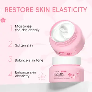 Sakura Essence Cream 60g  Japanese Cherry Blossom Facial Moisturizer Vitamin C Deep Hydrating & Nourishing Face Cream  Lightweight NonGreasy Fast Absorbing  Daily Essential