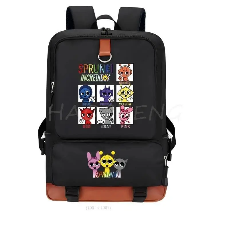 Hot New Sprunki Backpack Teenarges Schoolbag Children's Causal Book Travel Laptop Outdoor Travel Bags Mochilas Back To School