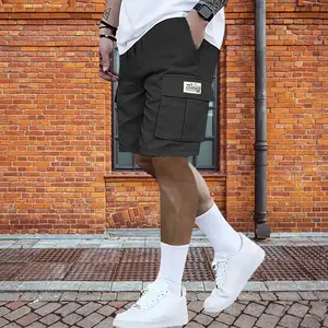 Men’s lightweight summer cargo  with a four-pocket design and flap pockets at the back. The fabric is durable and wrinkle-resistant, long-lasting and suitable for everyday wear.men's  summer bop shorts Casual shop deal fashion solid color
