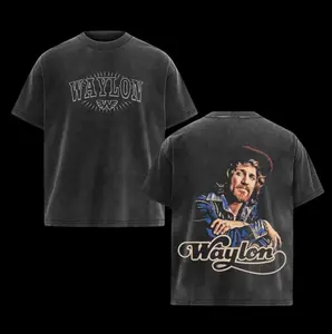 Retro Waylon Jennings Graphic Tee, Vintage Country Music Shirt, WAYLON JENNINGS 80s Outlaw Rock T-Shirt, Classic American Country Streetwear, Unisex Casual Outfit