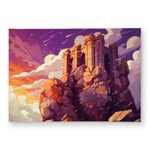MWW C1ROAR57U4R1LN 5 x 7 ft. The Last Remains - Orange Outdoor Rectangle Area Rug for Home Decor