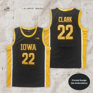 [Made in USA] Clark 22 basketball jersey, retro black game day tank top, vintage streetwear shirt, loose fit college hoops top, perfect sports fan gift.