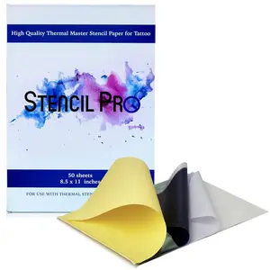 Transfer Paper, 50 Sheets A4 Size Thermal  Stencil Paper for Tattooing -  4 Layers Stencil Pro