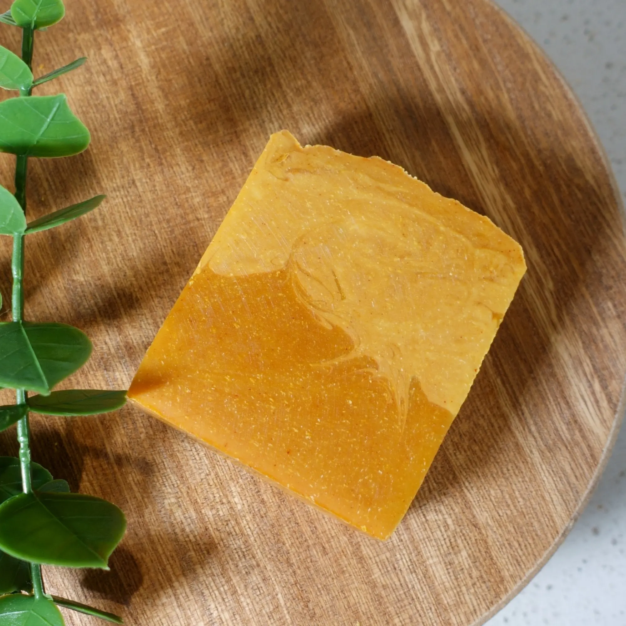 Kojic Acid & Turmeric Handmade Soap, Papaya Cold-Process Soap, Kojic Acid Soap, Bar Soap, Shea Butter Soap