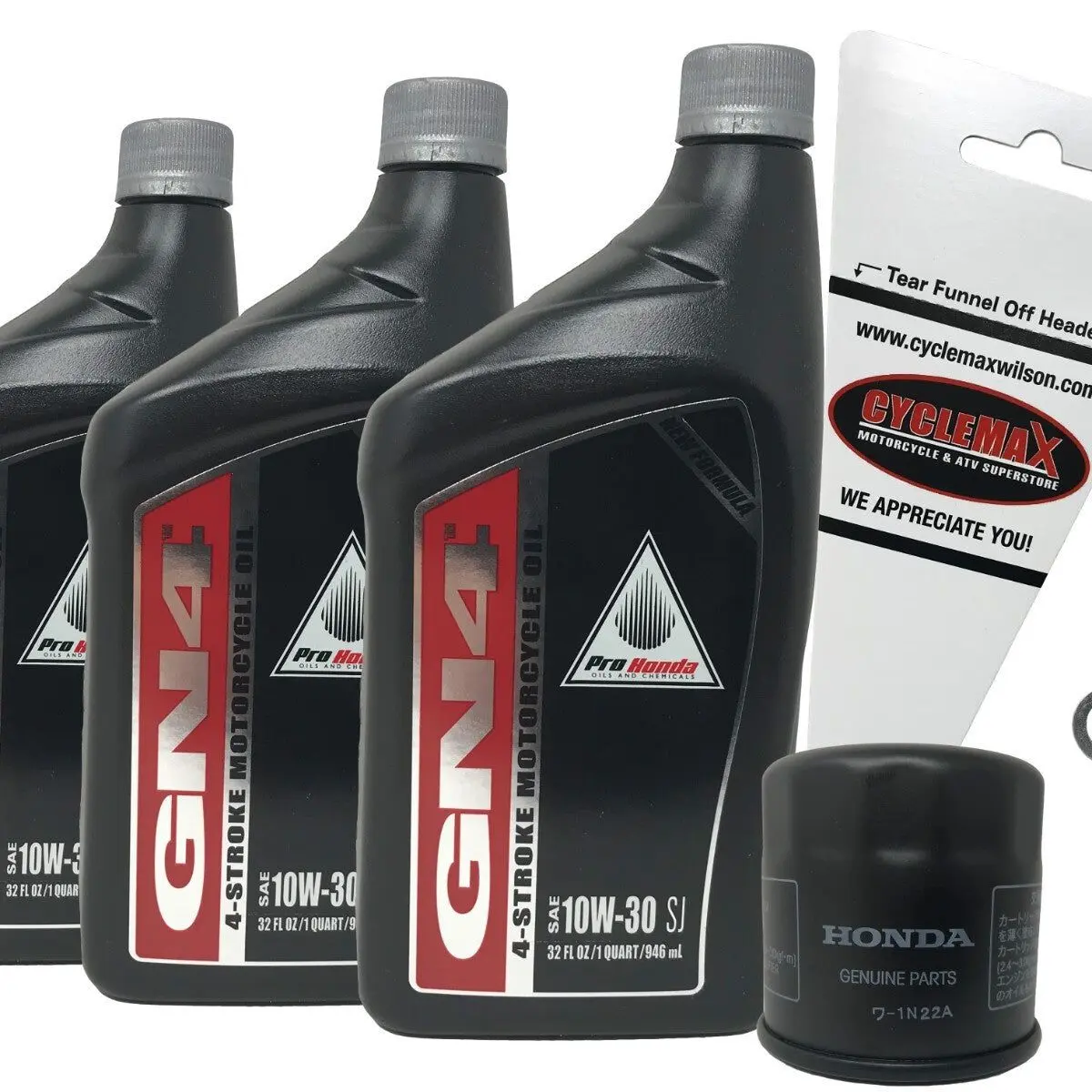 Honda GN4 Standard 10W-30 Oil Change Kit for 2013-2021 CBR500R