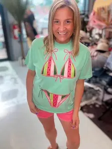 Watermelon Bikini on Island Reef Comfort Color