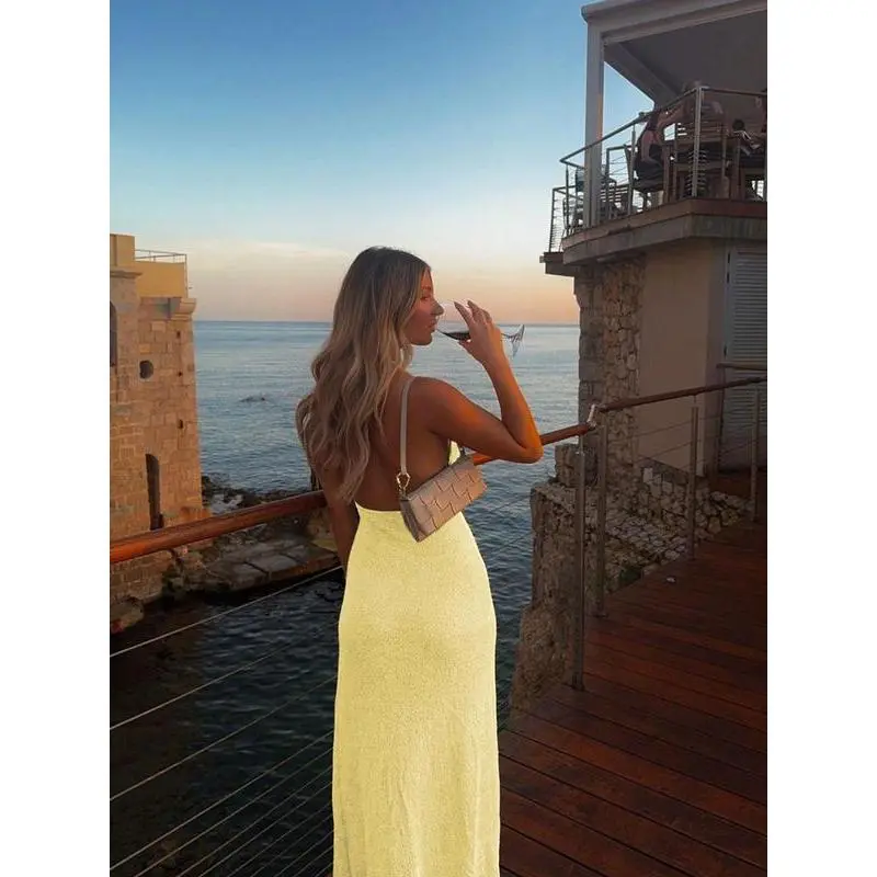 princess polly baby blue dress Women's plain floral decoration backless and collared sweater dress, beach  vacation fashion sleeveless slit thigh dress, spring women's  clothingRAIMENTRY